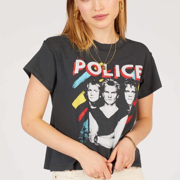 DAYDREAMER NWOT Police Reverse Girlfriend Band Tee - Picture 7 of 7